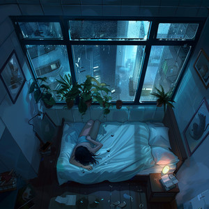 lofi sleep 💤 lofi rain 🌧️